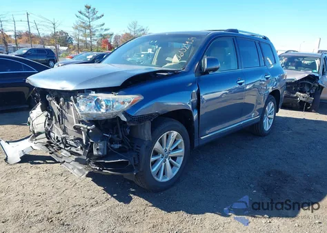 2012 Toyota Highlander Hybrid Limited V6 z USA, uszkodzony, nr VIN JTEDC3EH7C2009811